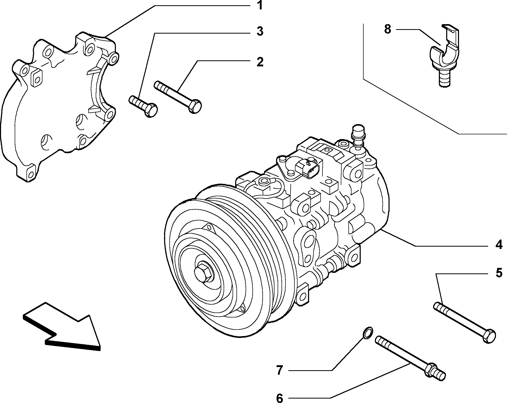 FCA 468 1124 4 - Compresor, climatizare aaoparts.ro