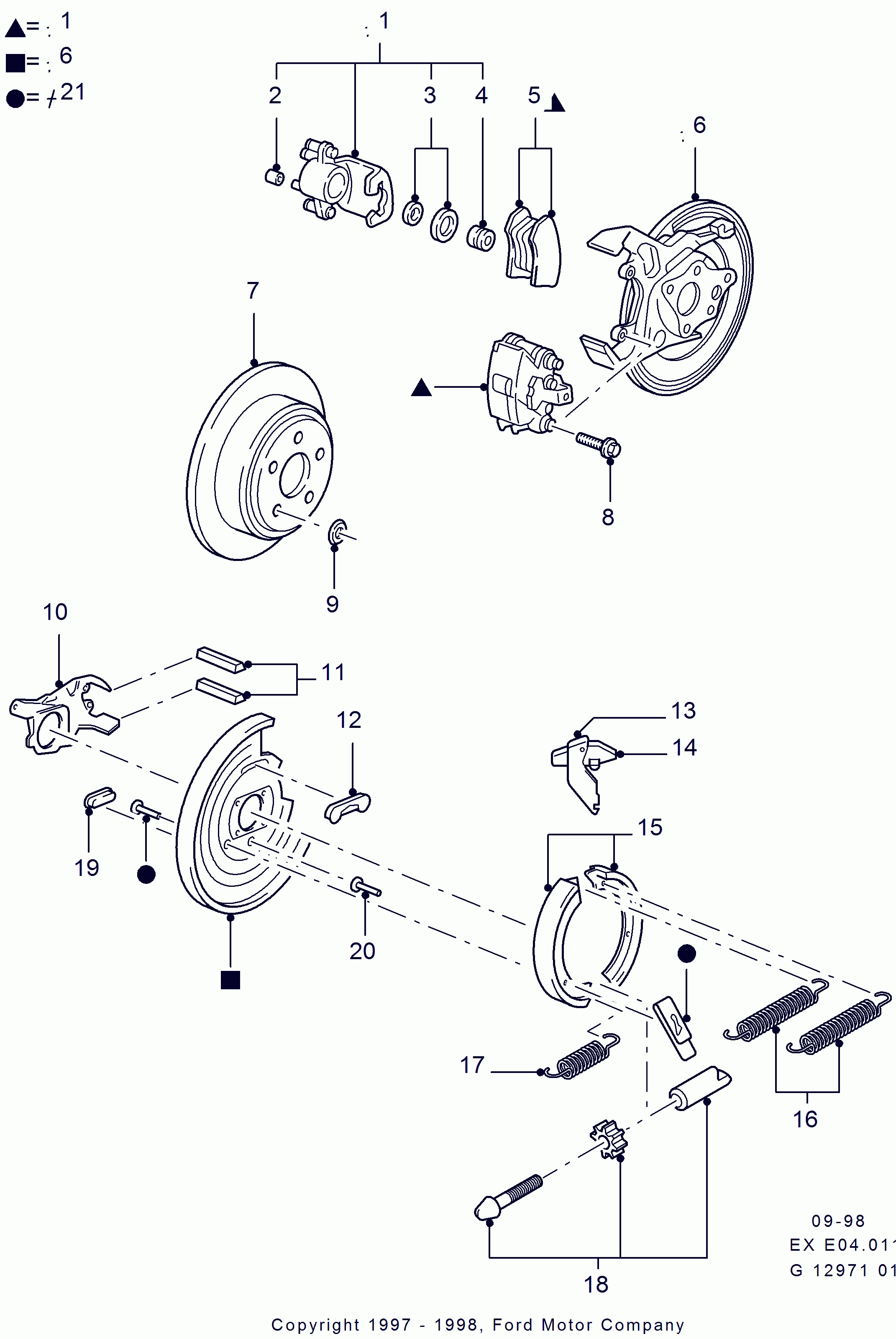 FORD USA 4056992 - Set placute frana,frana disc aaoparts.ro