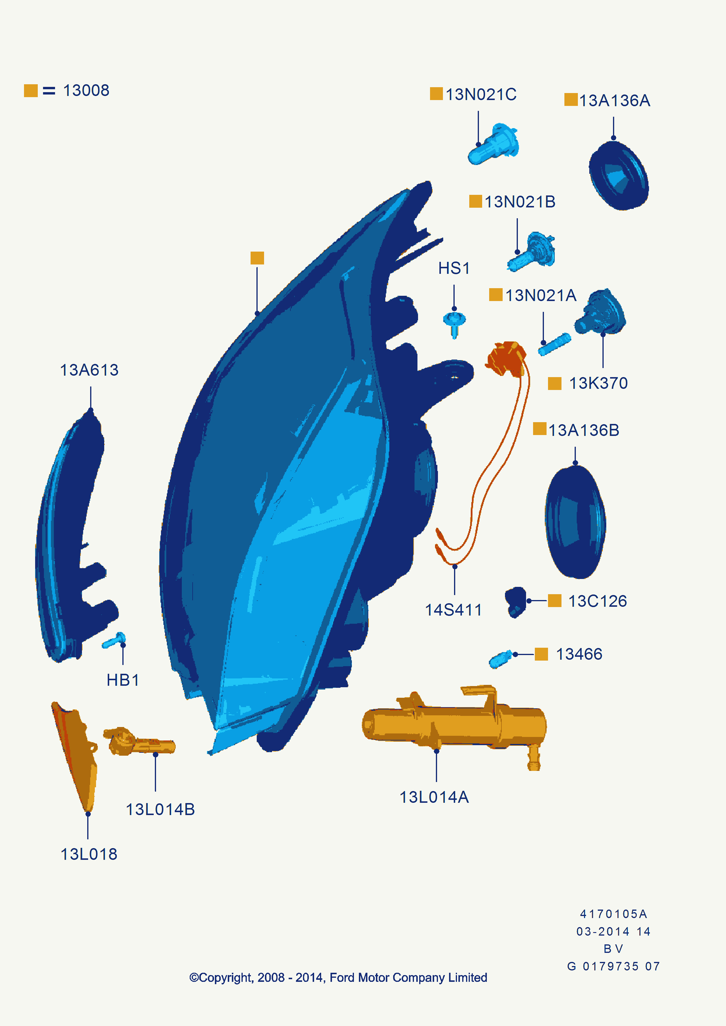 TYC 20-12295-05-2 - Far aaoparts.ro