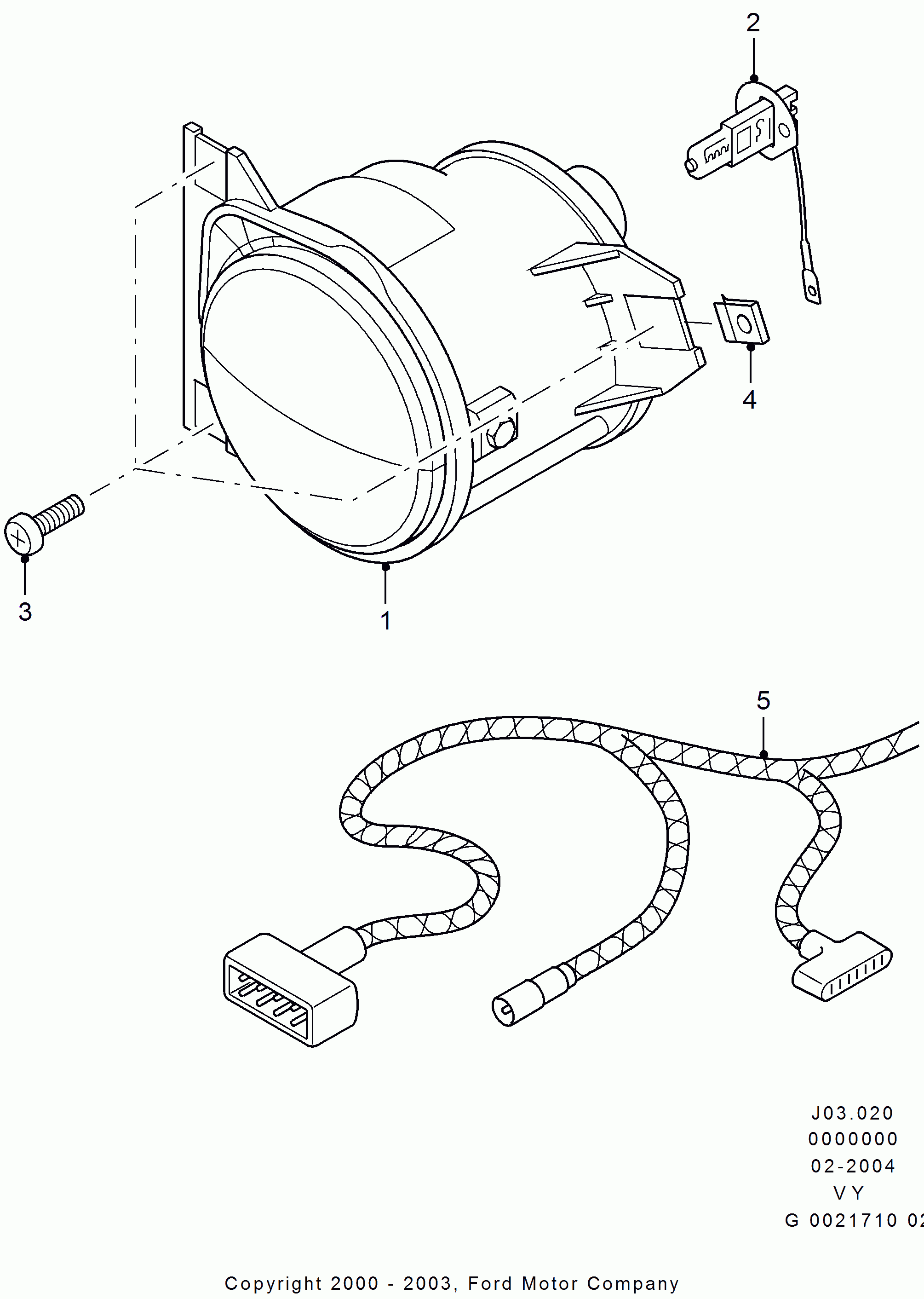 VW 1233726 - Proiector ceata aaoparts.ro