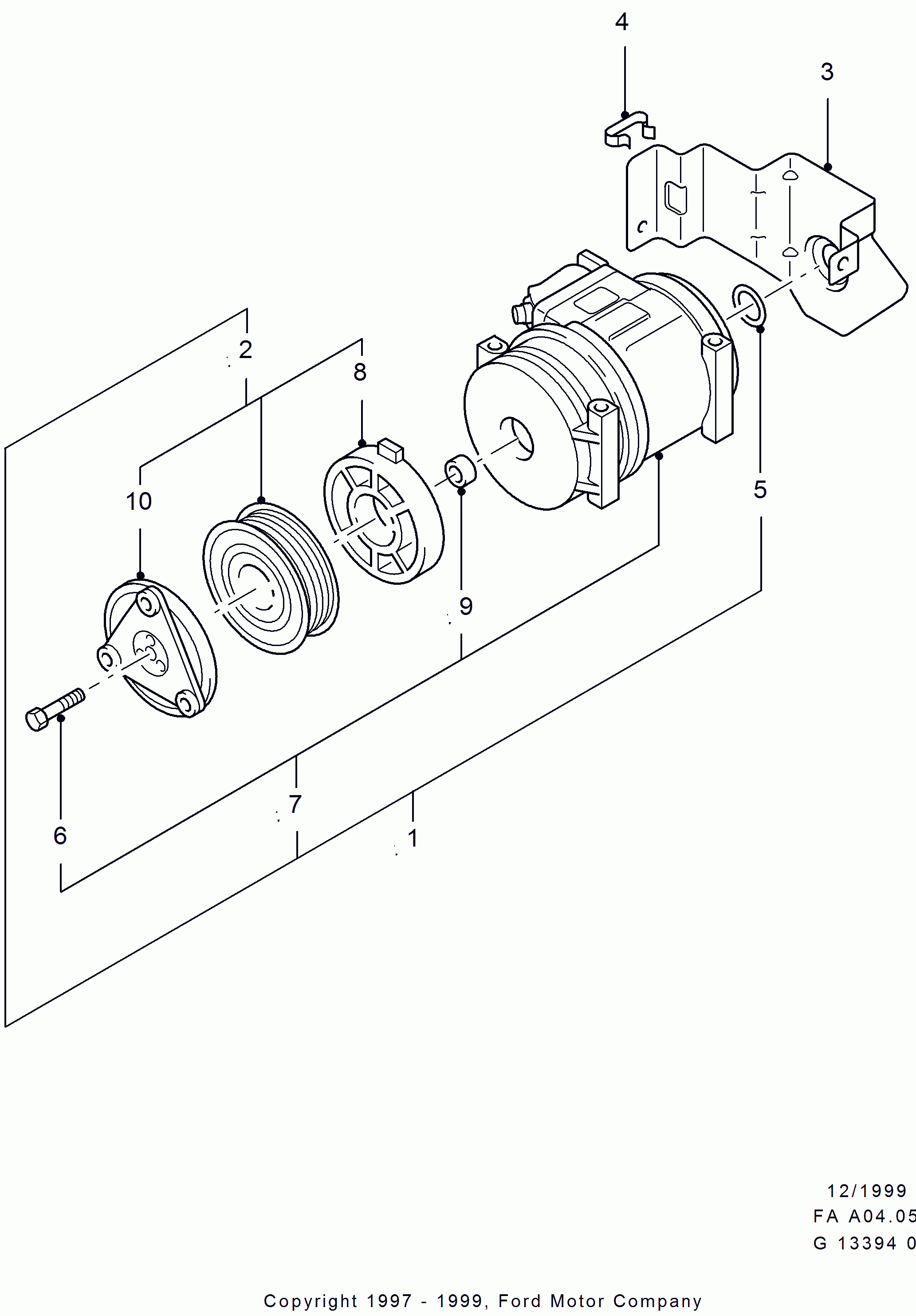 FORD 1 406 106 - Compresor, climatizare aaoparts.ro