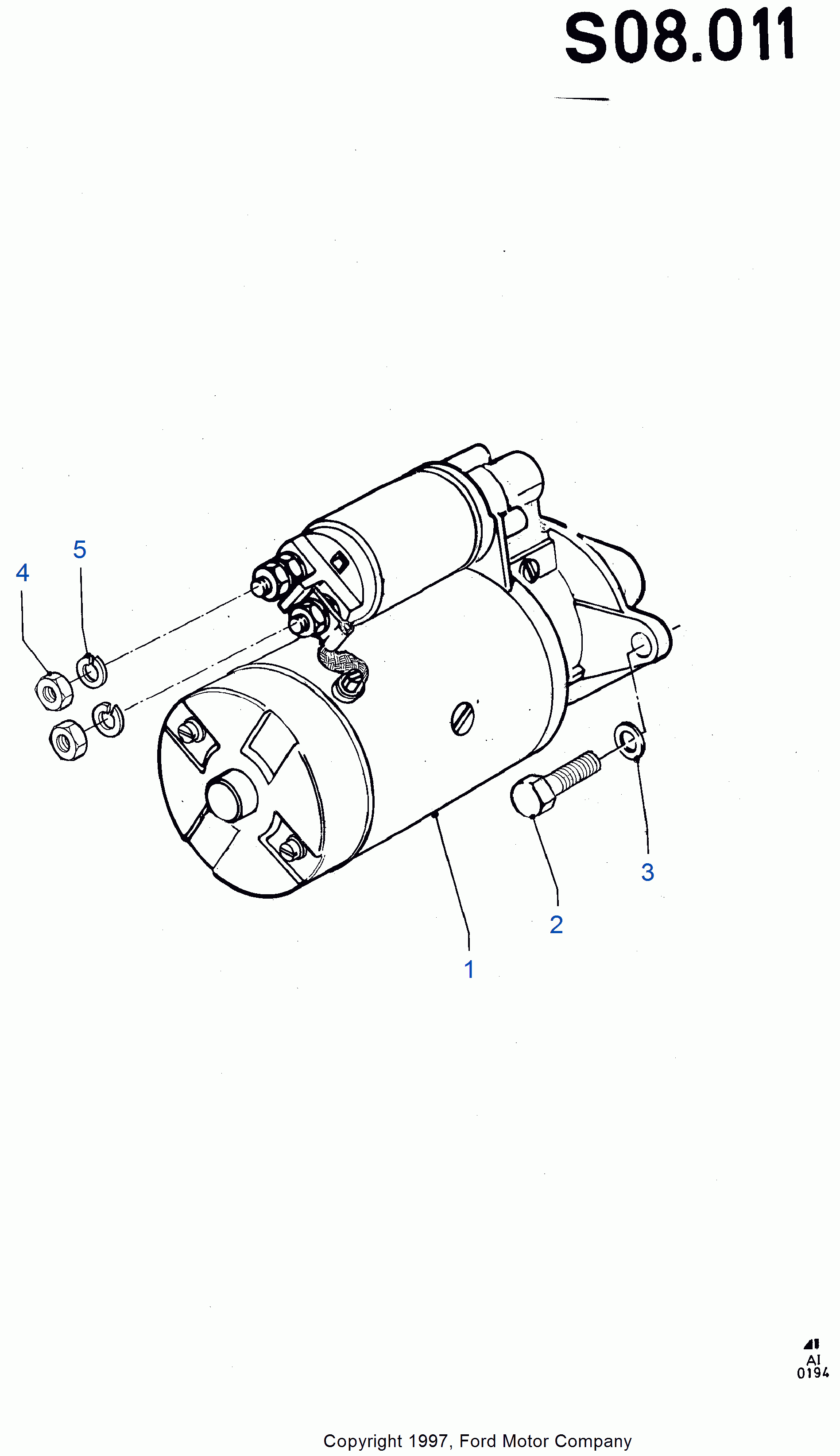 FORD 1 416 198 - Starter aaoparts.ro