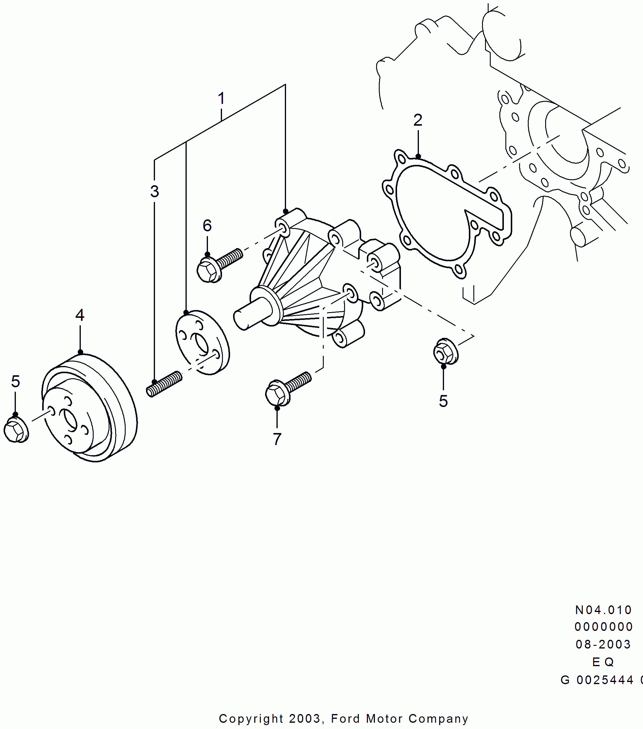 FORD 1405541 - Pompa apa aaoparts.ro