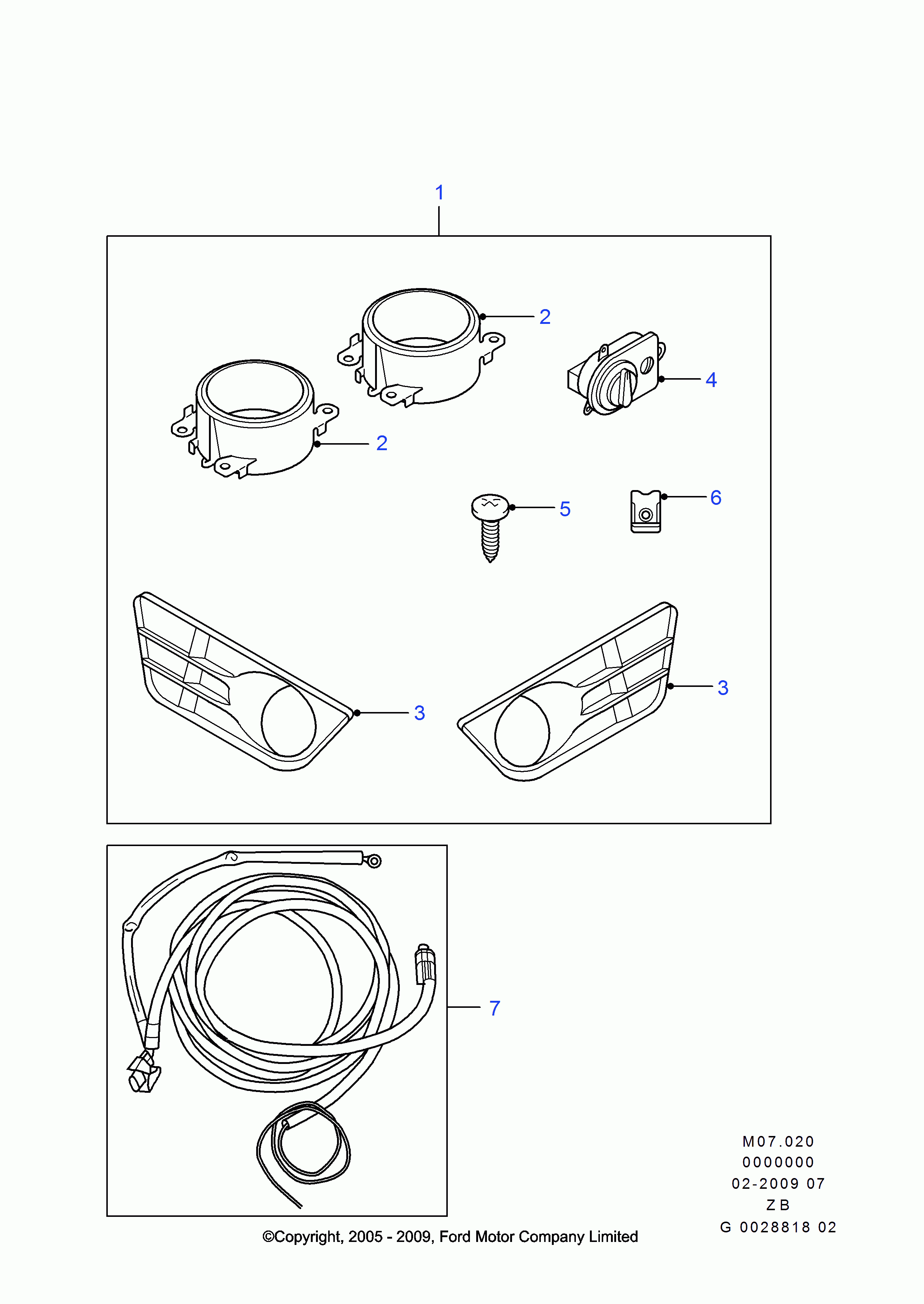 FORD 1 481 005 - Proiector ceata aaoparts.ro