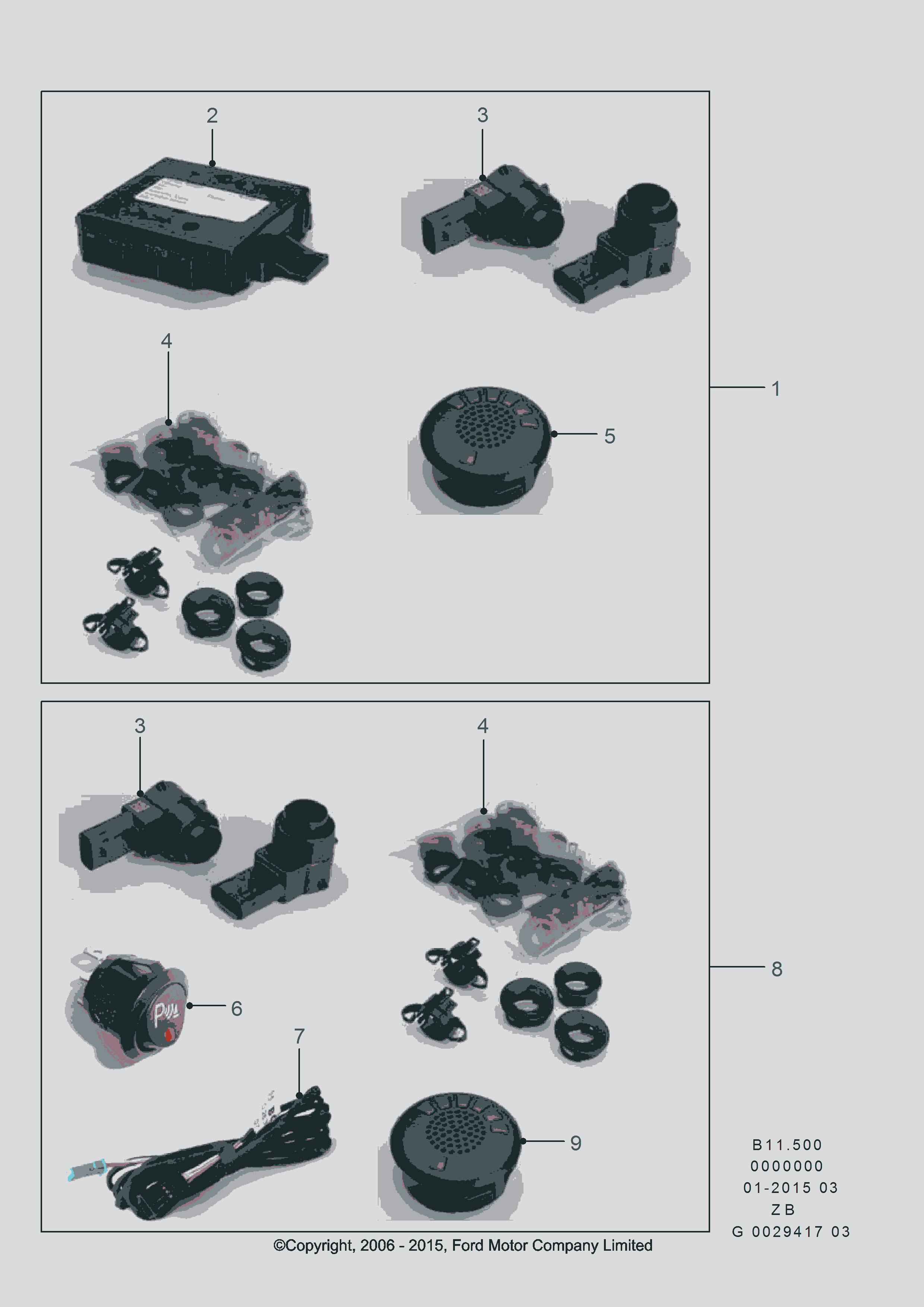 FORD 1526389 - Sensor, ajutor parcare aaoparts.ro