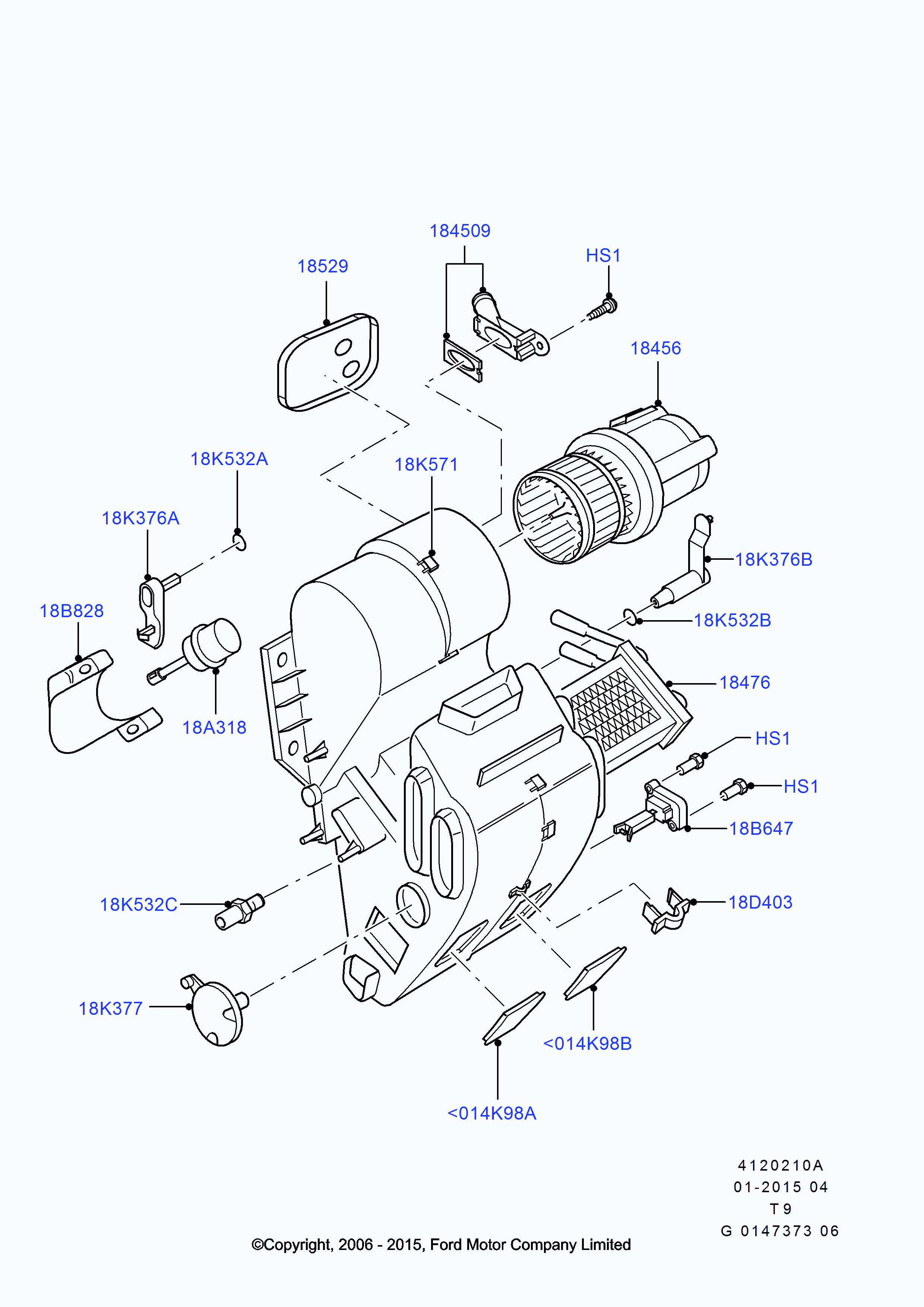 FORD 7 188 531 - Ventilator, habitaclu aaoparts.ro