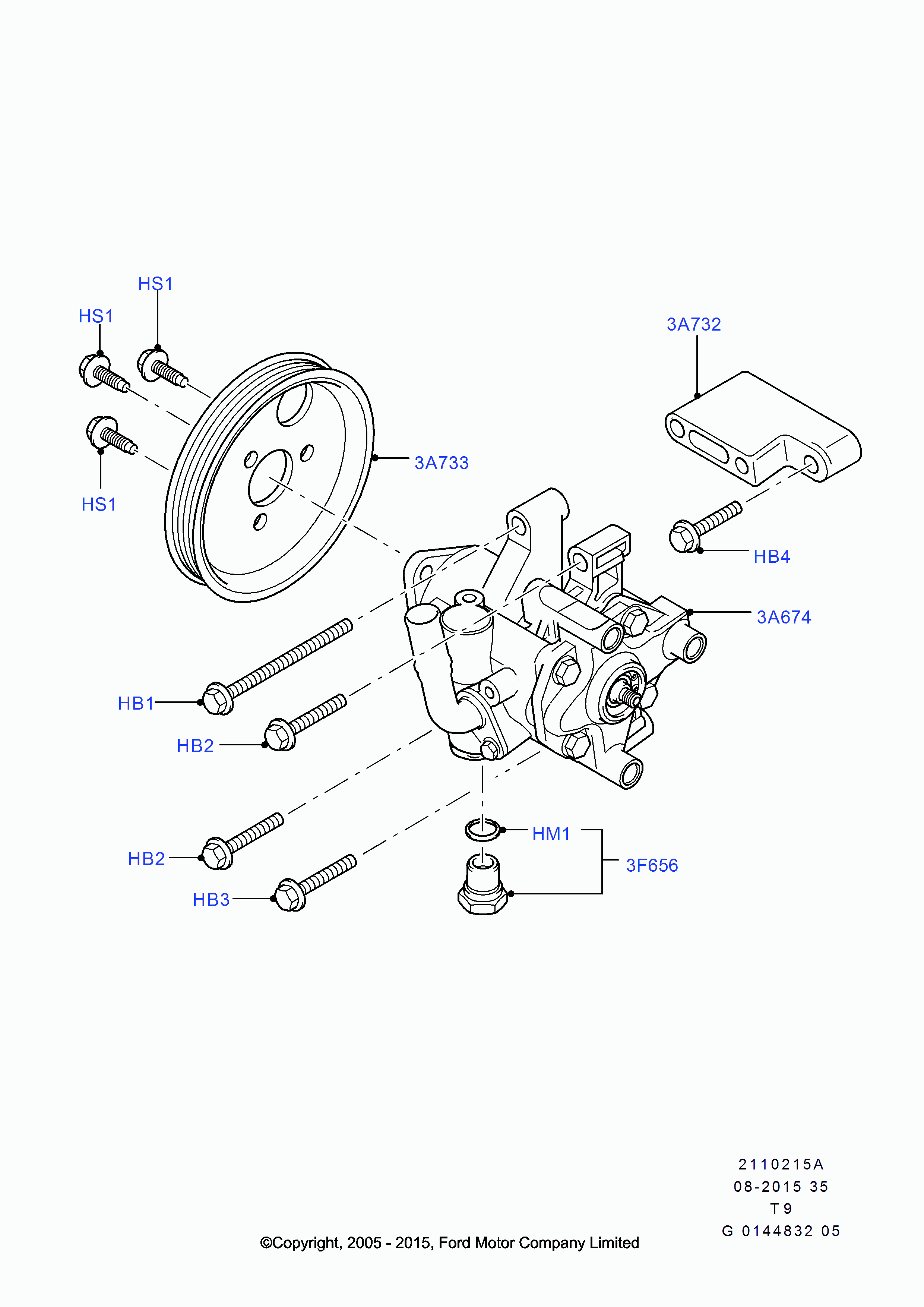 FORD 1372740 - Fulie, pompa servo aaoparts.ro