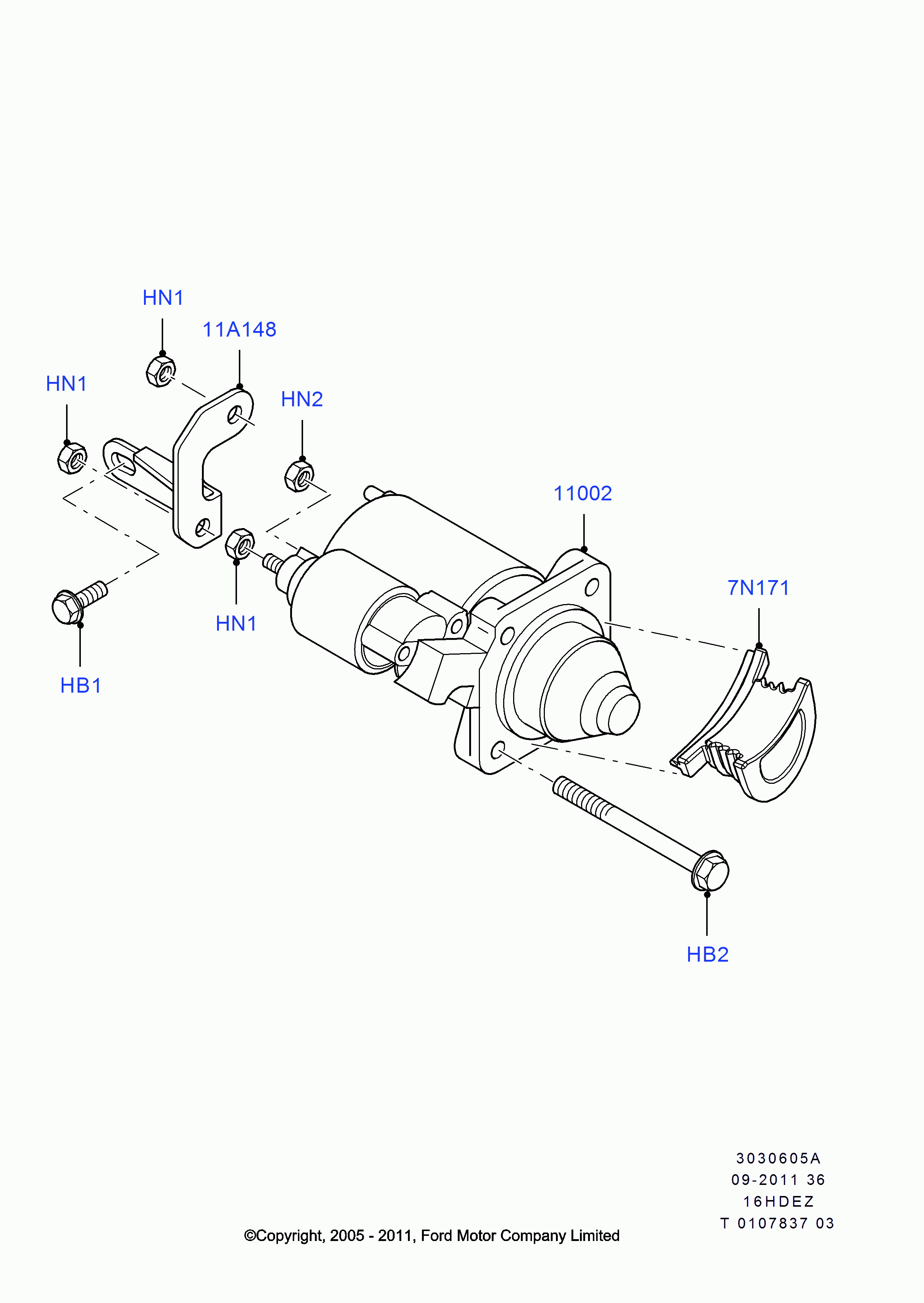 FORD 1 732 742 - Starter aaoparts.ro