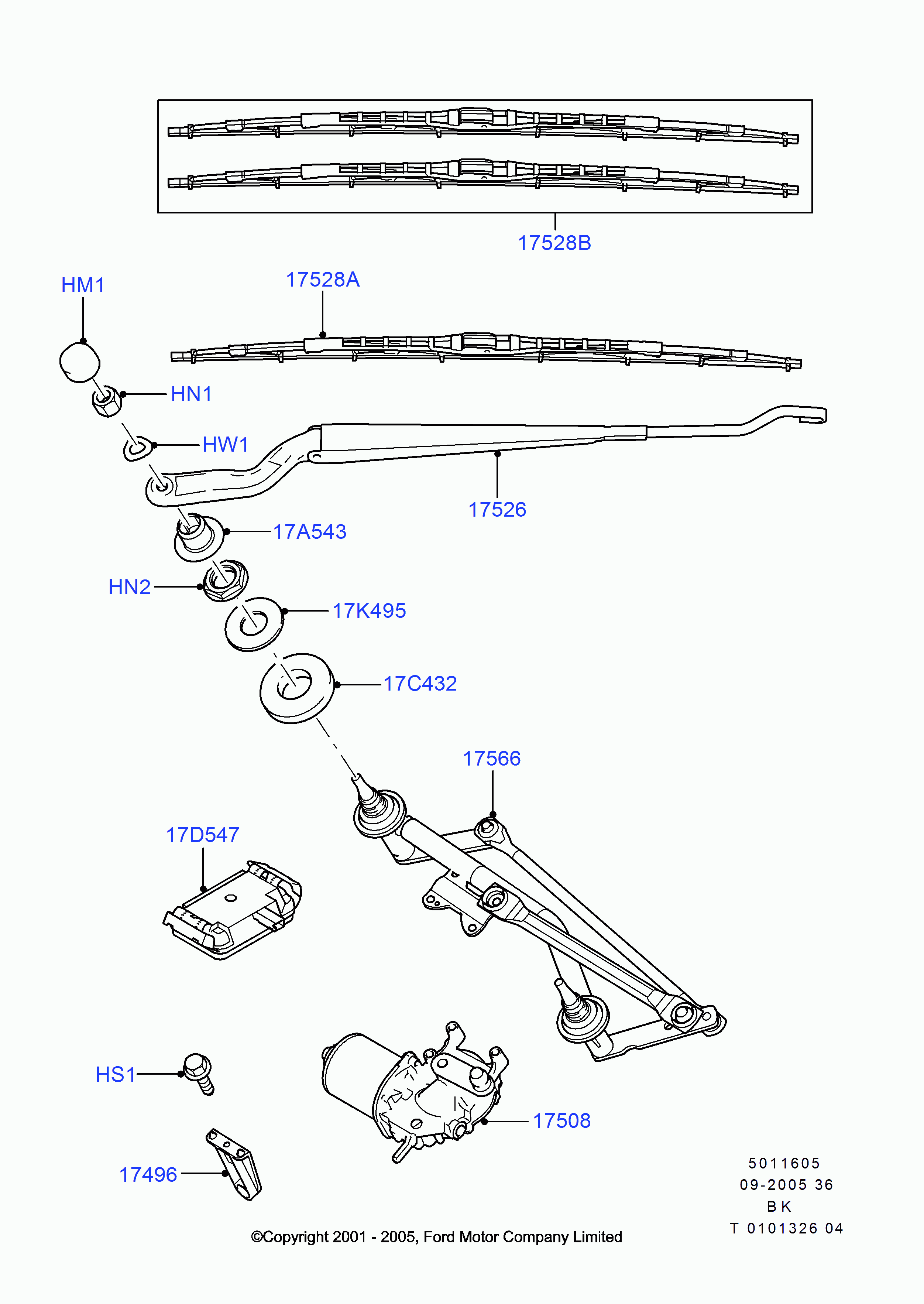 FORD 1712818 - Lamela stergator aaoparts.ro