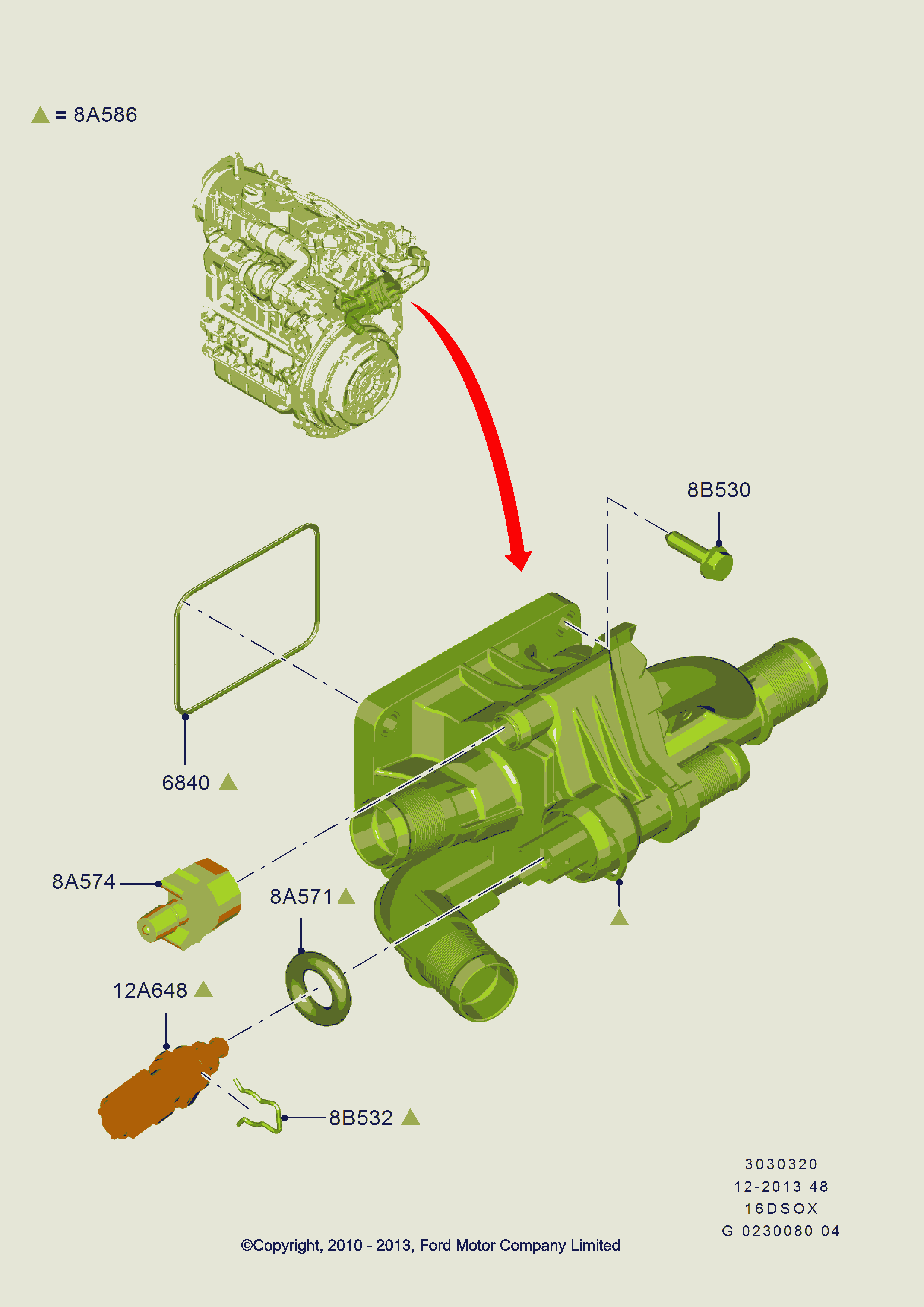 FORD 1 251 266 - Senzor,temperatura lichid de racire aaoparts.ro