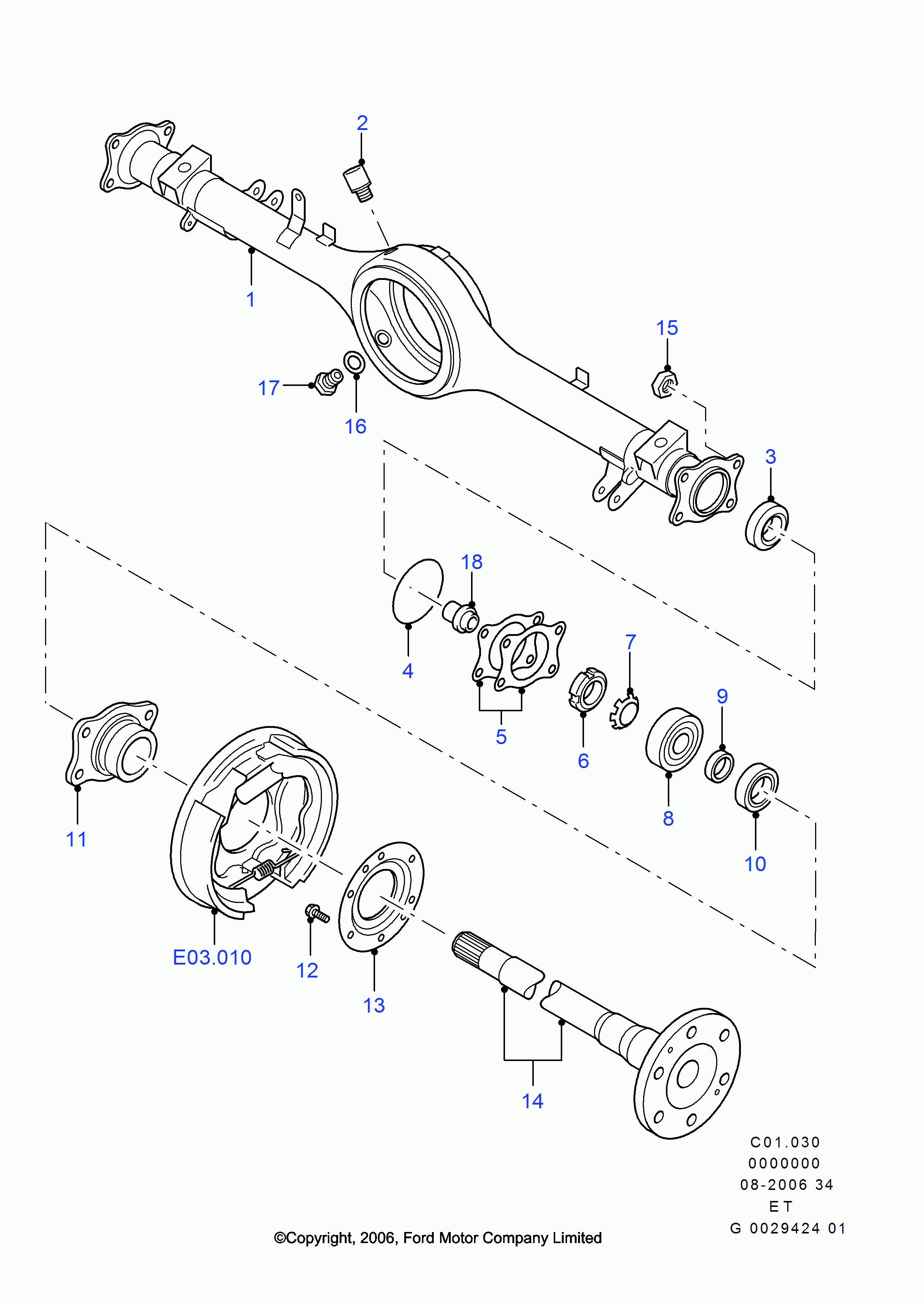 FORD 4023504 - Simering, butuc roata aaoparts.ro