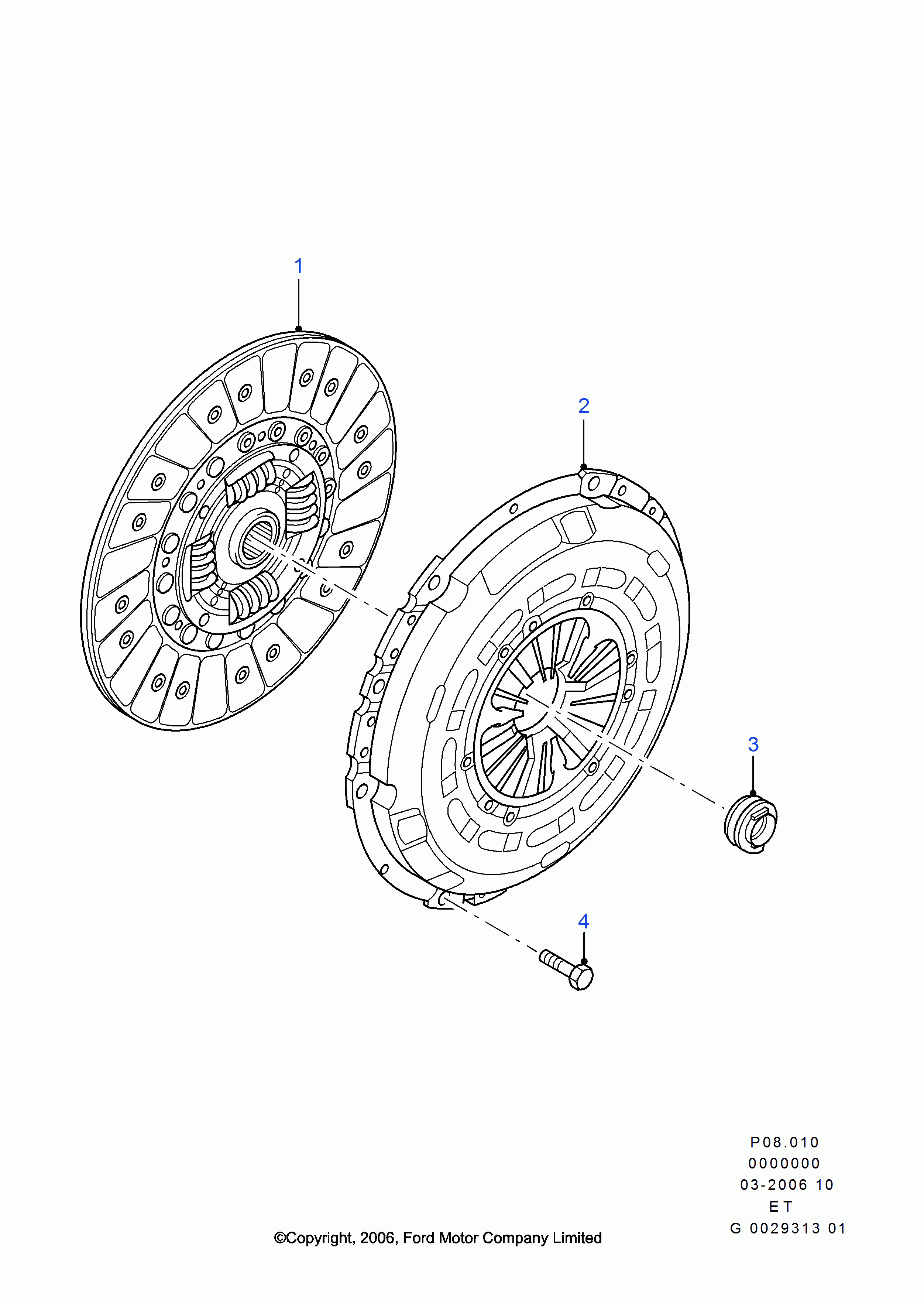 FORD 4637199 - Rulment de presiune aaoparts.ro