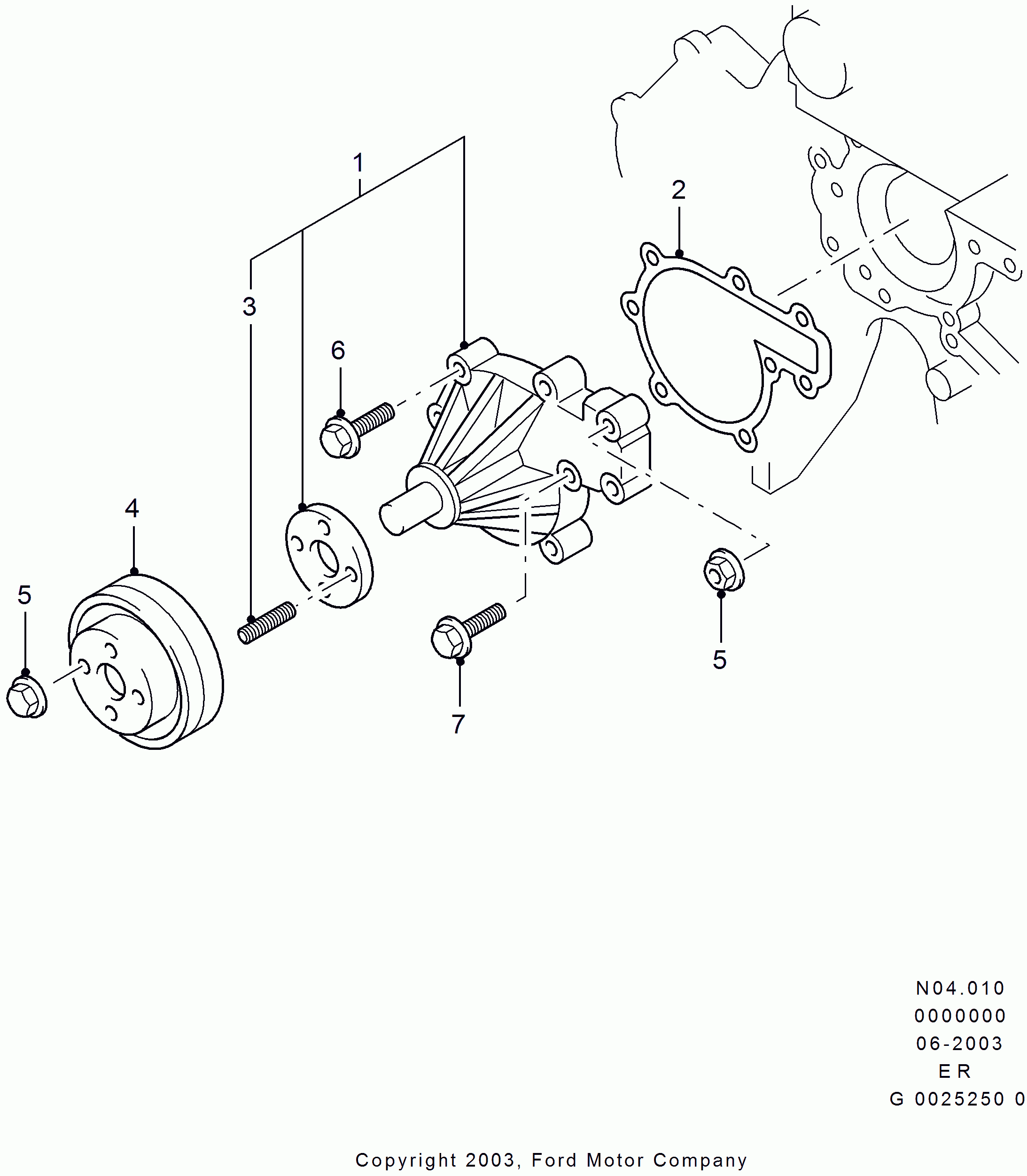 FORD 1405541 - Pompa apa aaoparts.ro