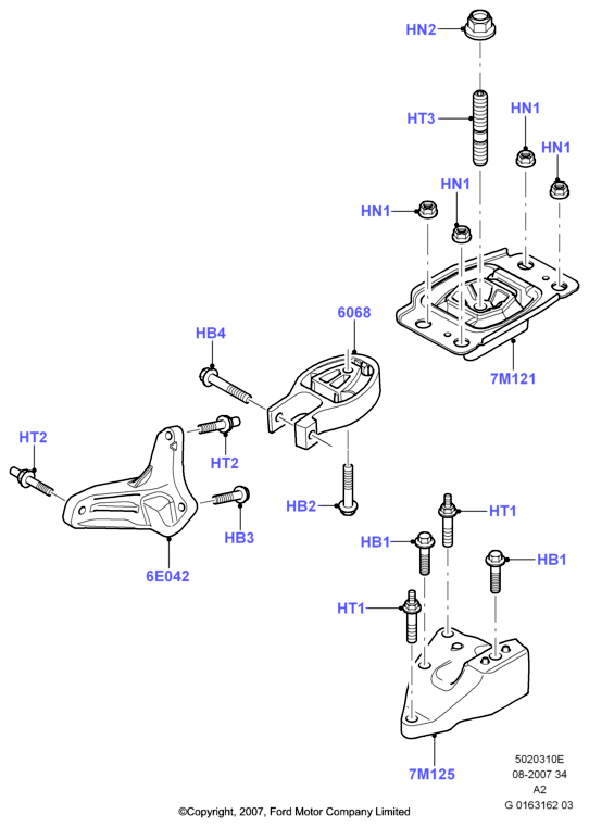 FORD 1 419 833 - Suport motor aaoparts.ro