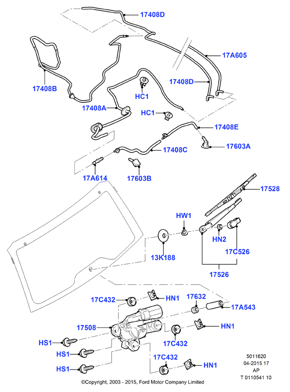 FORD 1578778 - Brat stergator, parbriz aaoparts.ro