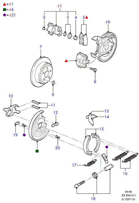 FORD USA 5262349 - Set placute frana,frana disc aaoparts.ro