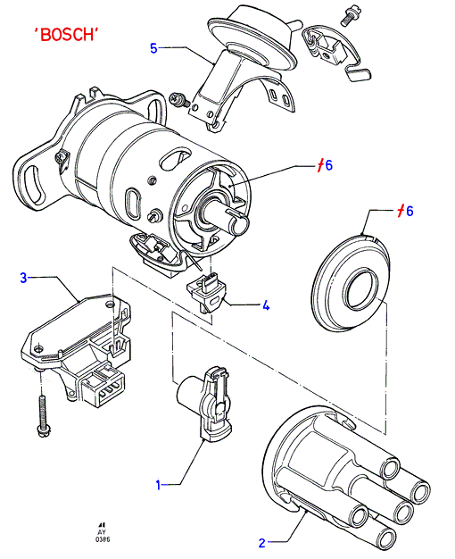 FORD 0710 254 - Capac distribuitor aaoparts.ro