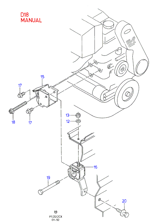 Topran 300 926 - Suport motor aaoparts.ro