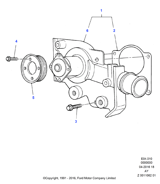 FORD 1 517 728 - Pompa apa aaoparts.ro