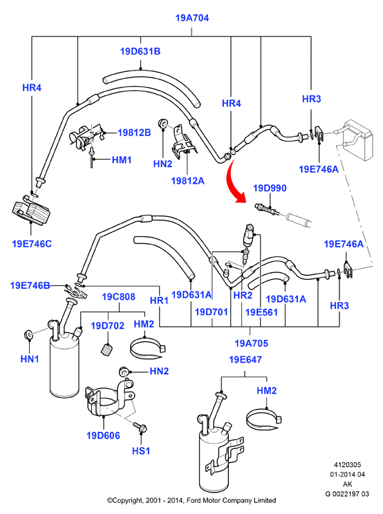FORD 1 130 332 - Uscator,aer conditionat aaoparts.ro