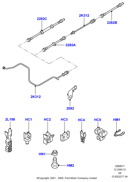 FORD 1064257 - Furtun frana aaoparts.ro
