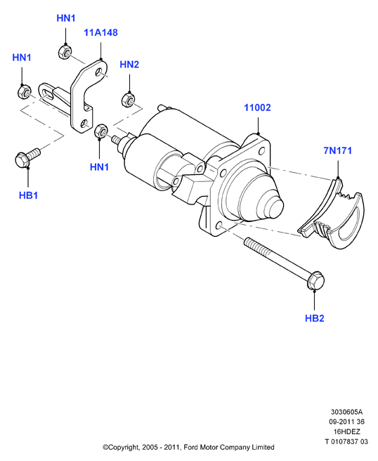 FORD 2109622 - Starter aaoparts.ro