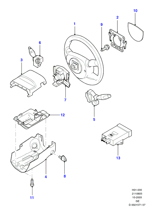 AIC 75824 - Comutator coloana directie aaoparts.ro