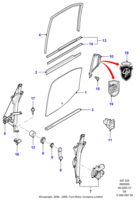 FORD 1320873 - Mecanism actionare geam aaoparts.ro