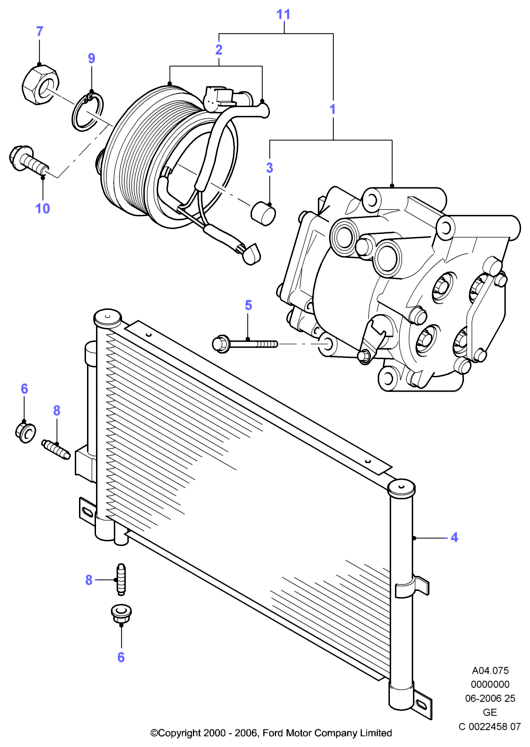 FORD 1 710 586 - Compresor, climatizare aaoparts.ro