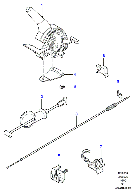 BOSCH 1 987 477 734 - Cablu, frana de parcare aaoparts.ro
