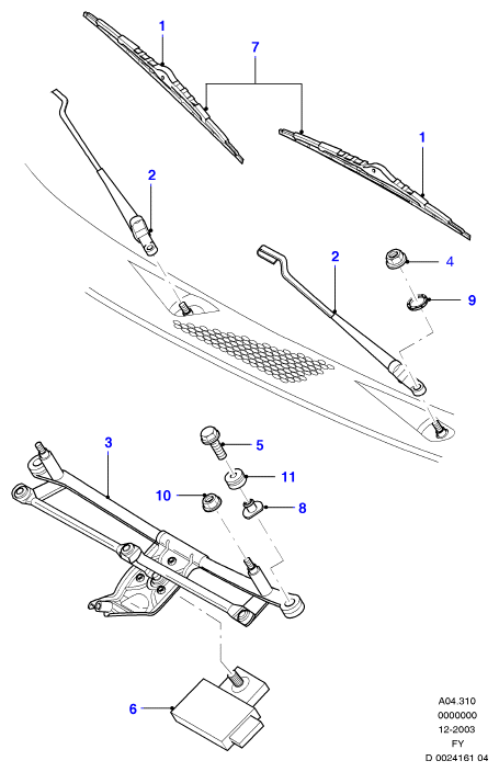 FORD 4059963 - Legaturi stergator parbriz aaoparts.ro