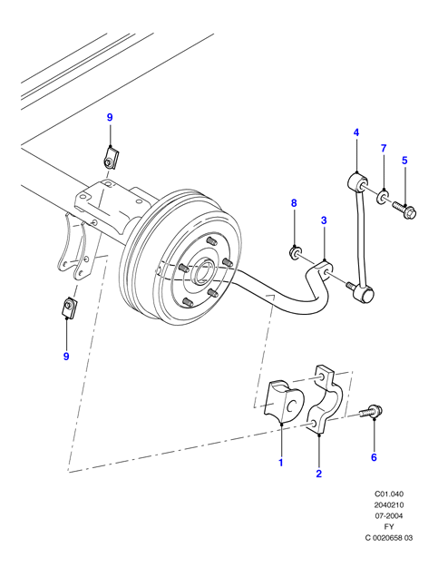 Topran 302 330 - Cuzinet, stabilizator aaoparts.ro
