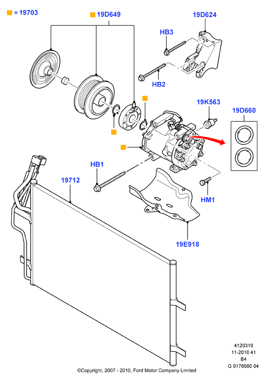 FORD 2014584 - Compresor, climatizare aaoparts.ro