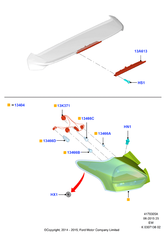 FORD 2085739 - Stop suplimentar aaoparts.ro