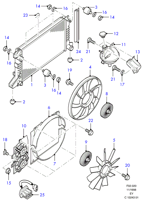 FORD 1105276 - Cupla, ventilator radiator aaoparts.ro