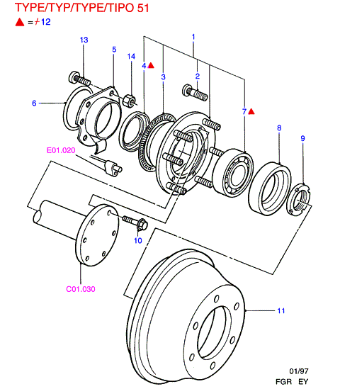 FORD 6616084 - Bolt roata aaoparts.ro