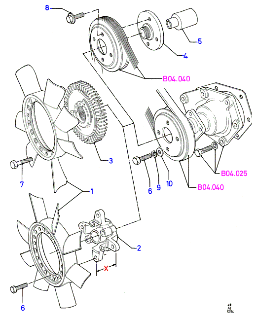 Kamoka 7300001 - Cupla, ventilator radiator aaoparts.ro