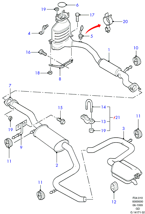 FORD 1 001 702 - Sonda Lambda aaoparts.ro