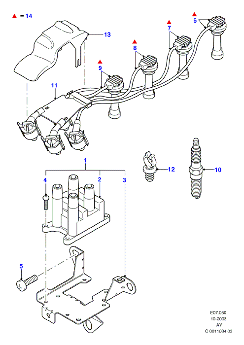 FORD 5008193 - Bobina de inductie aaoparts.ro