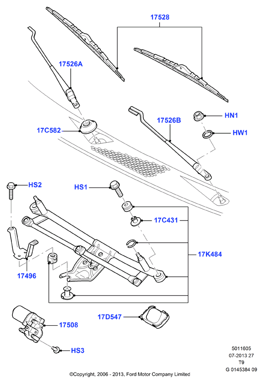FORD 4041916 - Brat stergator, parbriz aaoparts.ro