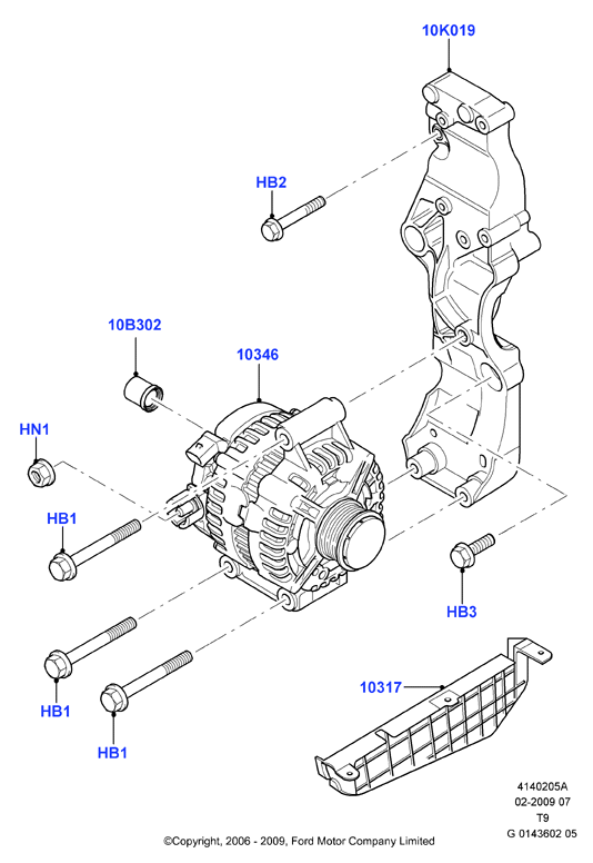 FORD 2097255 - Generator / Alternator aaoparts.ro