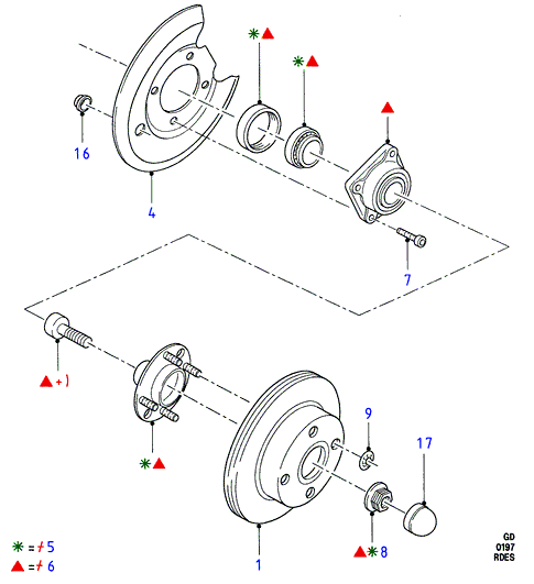 FORD 6186923 - Set bucsi de ghidaj, etrier frana aaoparts.ro