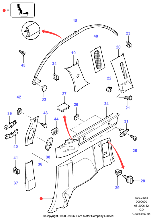 FA1 13-30003.25 - Clips, acoperire decorativa si protectie aaoparts.ro