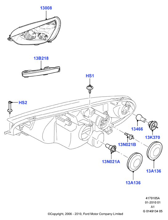 FORD 1791503 - Far aaoparts.ro