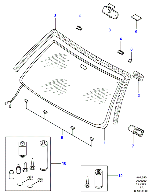 AKRON 1050990 - Glass - Windscreen aaoparts.ro