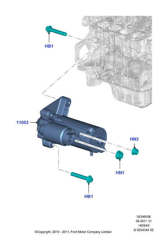 FORD 1 734 633 - Starter aaoparts.ro