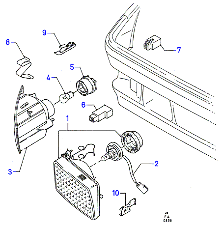 FORD 1058228 - Lamp Assy - Fog - Front, RH aaoparts.ro