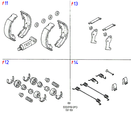 FORD 1473056 - Set saboti frana aaoparts.ro