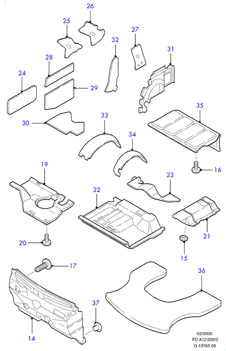 LANGENDORF 1135275 - Insulator - Dash Panel, Outer, Upper aaoparts.ro