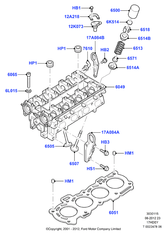 FORD 1 029 213 - Etansare, supape aaoparts.ro